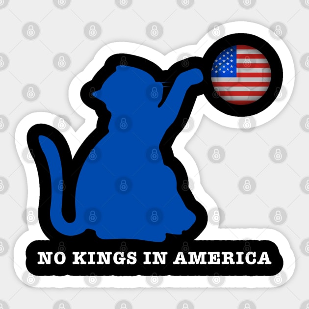 No-Kings Sticker by Creatifly Graphic Tees